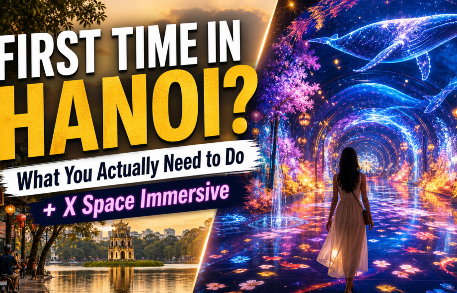 First time in Hanoi travel guide with Hoan Kiem Lake, Old Quarter and X Space Immersive digital art experience