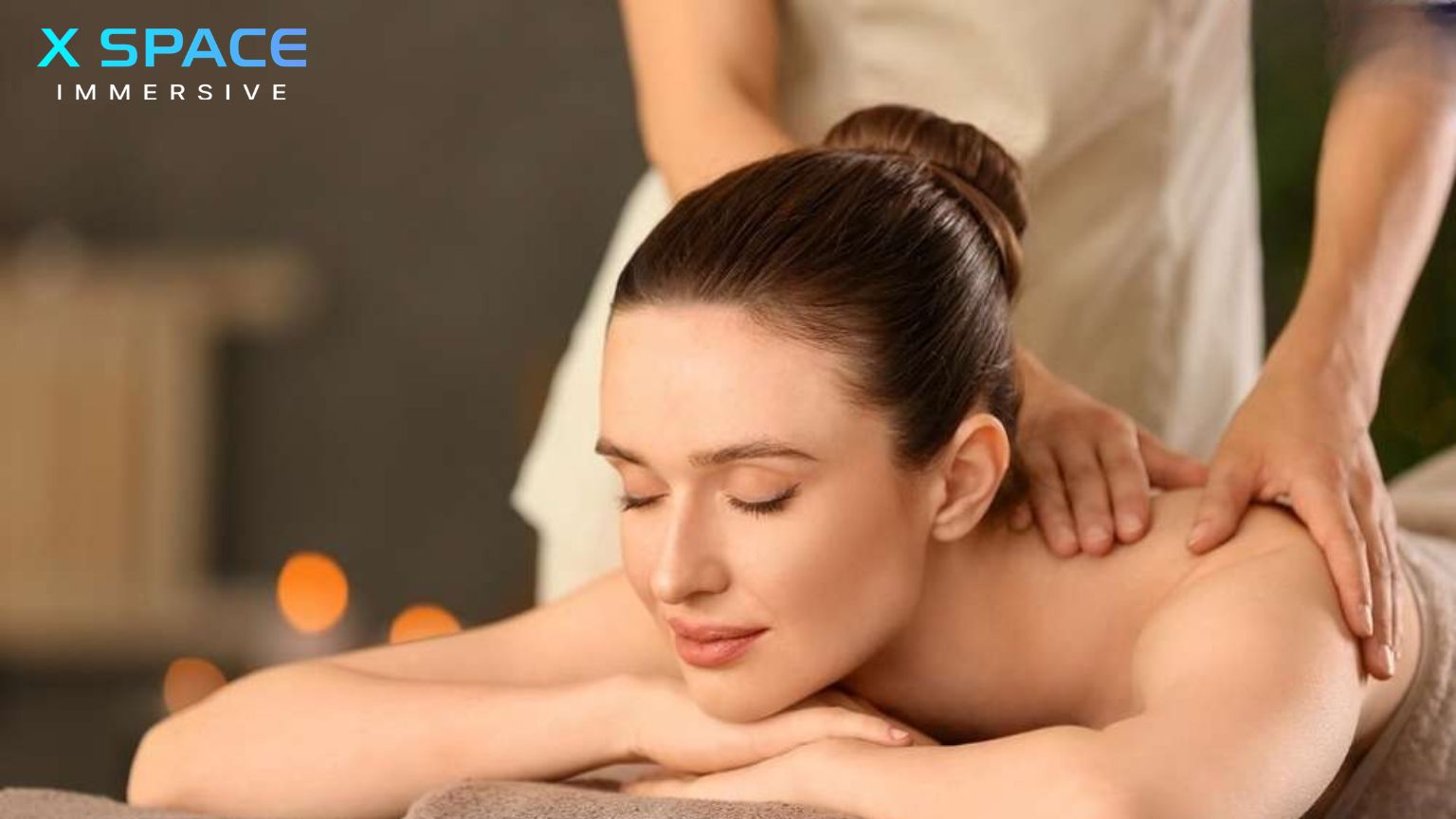 Relaxing traditional Vietnamese spa treatment in Hanoi with herbal therapies and massage during a rainy afternoon.